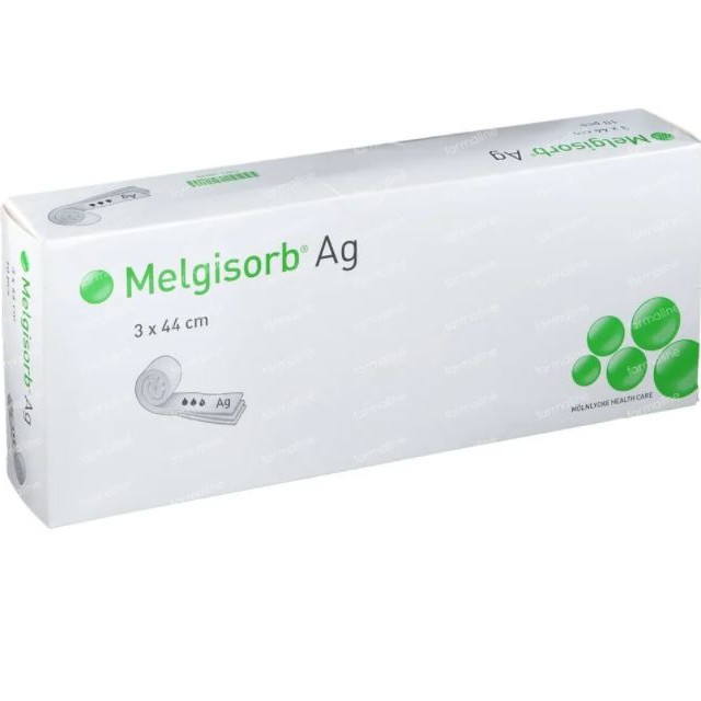 MELGISORB AG cm. 3x44 - ALGINATO CON AG CF 10 PZ